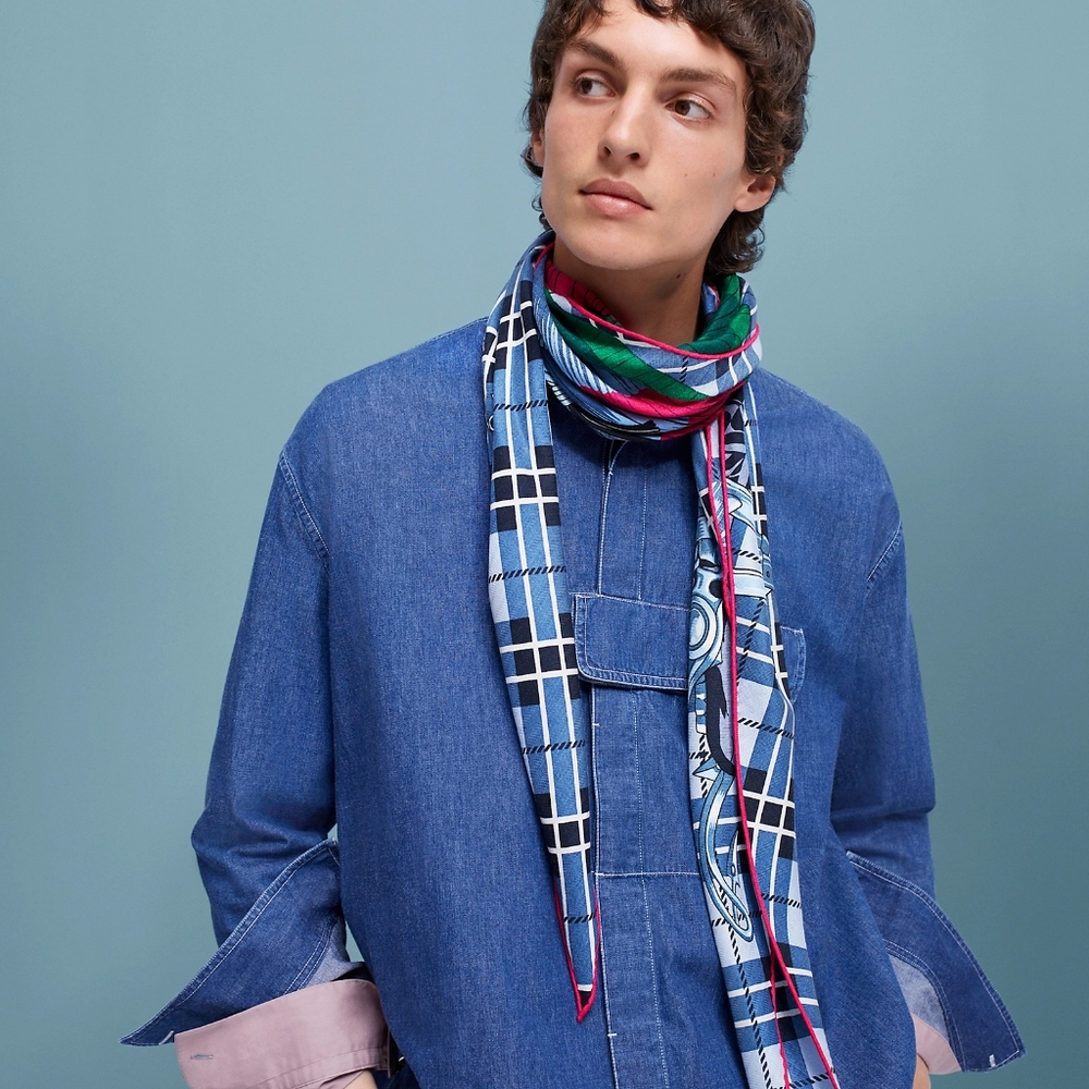 Hermès Cheval Punk Scarf/Losange Cashmere & Silk - Picture 1 of 14